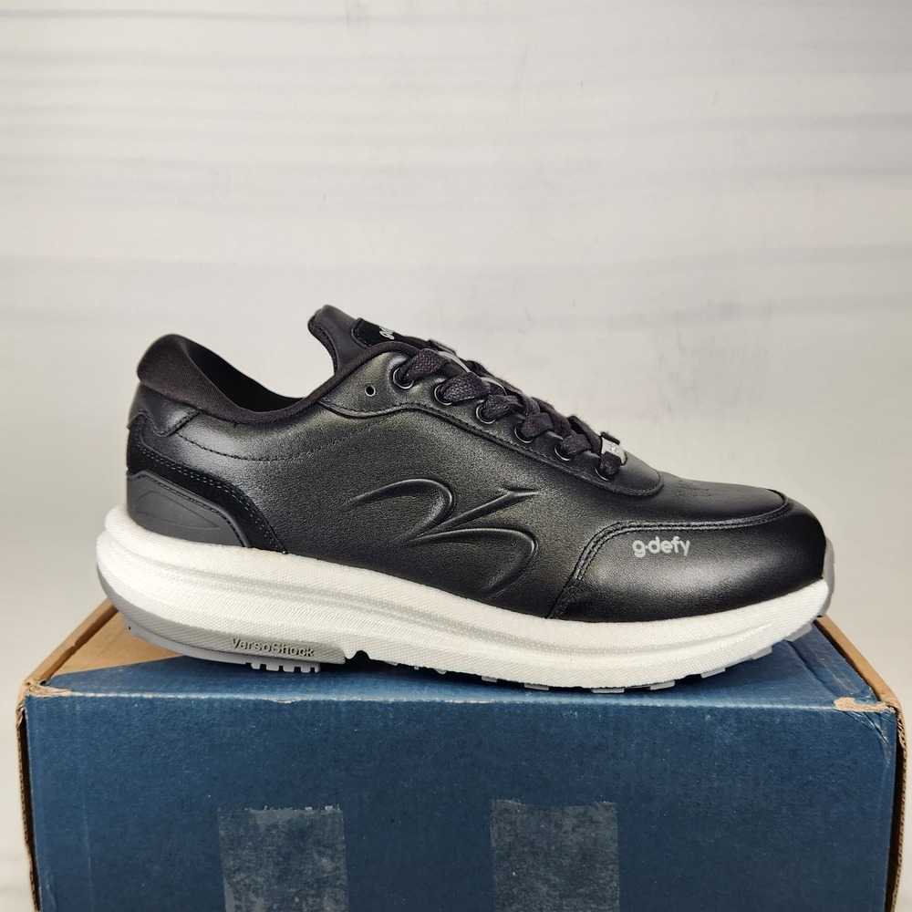 G-Defy Starglide Sneakers Women Size 10.5 WIDE Black Leather VersoShock Shoes